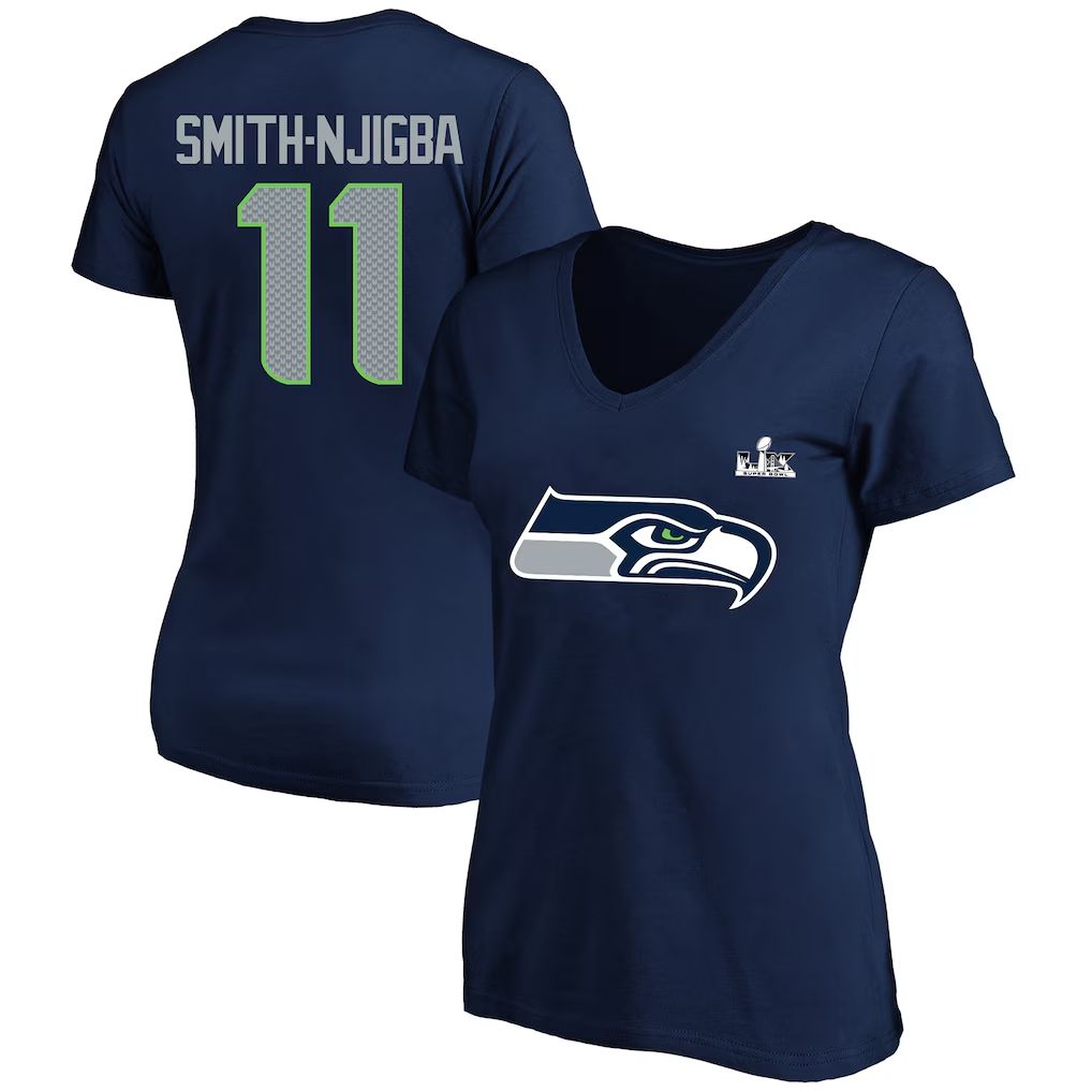 Men 2026 NFL Seattle Seahawks T-shirt blue 017->nfl t-shirts->Sports Accessory